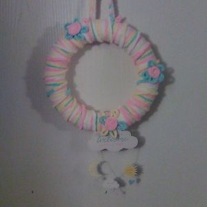 Hand crafted wreath for Baby Nursery